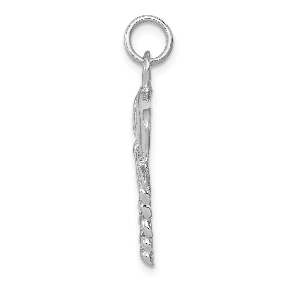 14K Weißgold Krankenschwester Symbol Charm