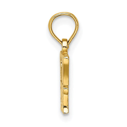 14K Gelbgold I Liebe My Emt Charm