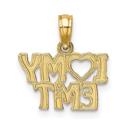 14K Gelbgold I Liebe My Emt Charm