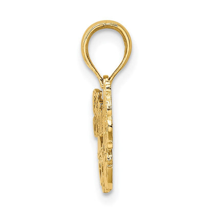 14K Gelbgold Firefighter Mama Charm