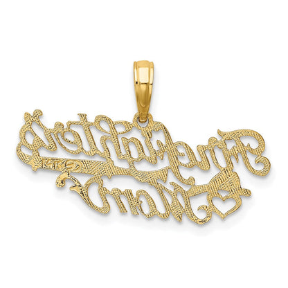 14K Gelbgold Firefighter Mama Charm
