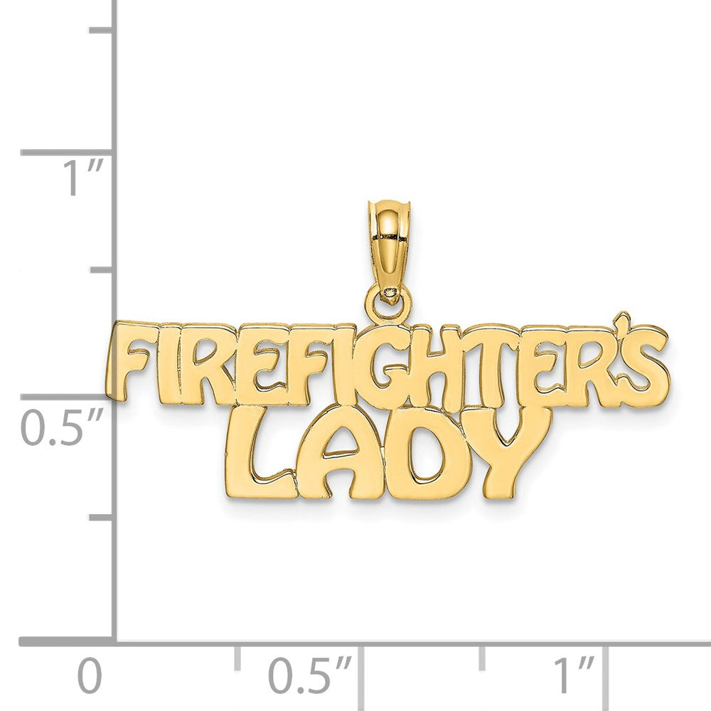 14K Gelbgold Firefighter Damen Charm