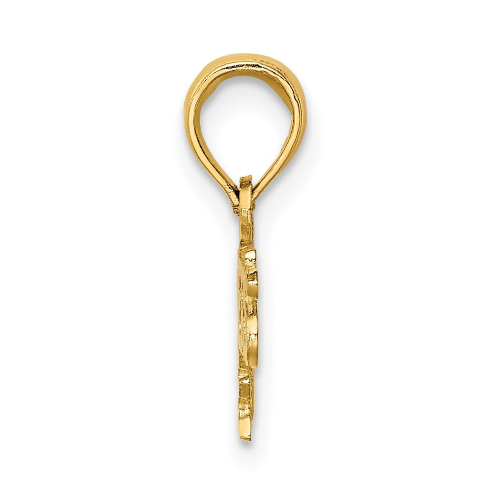 14K Gelbgold Firefighter Wife Charm