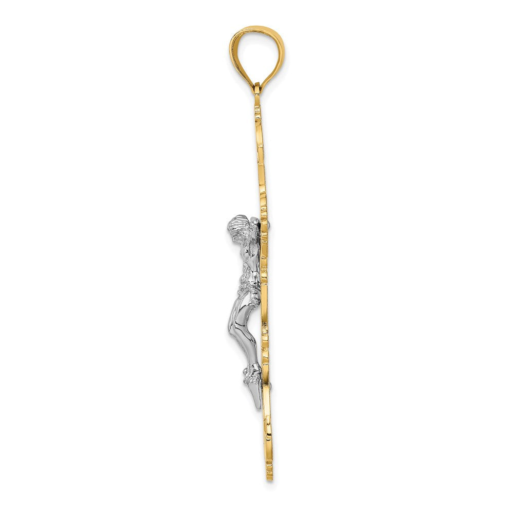 14K Bicolor Gold Kruzifix-Charm