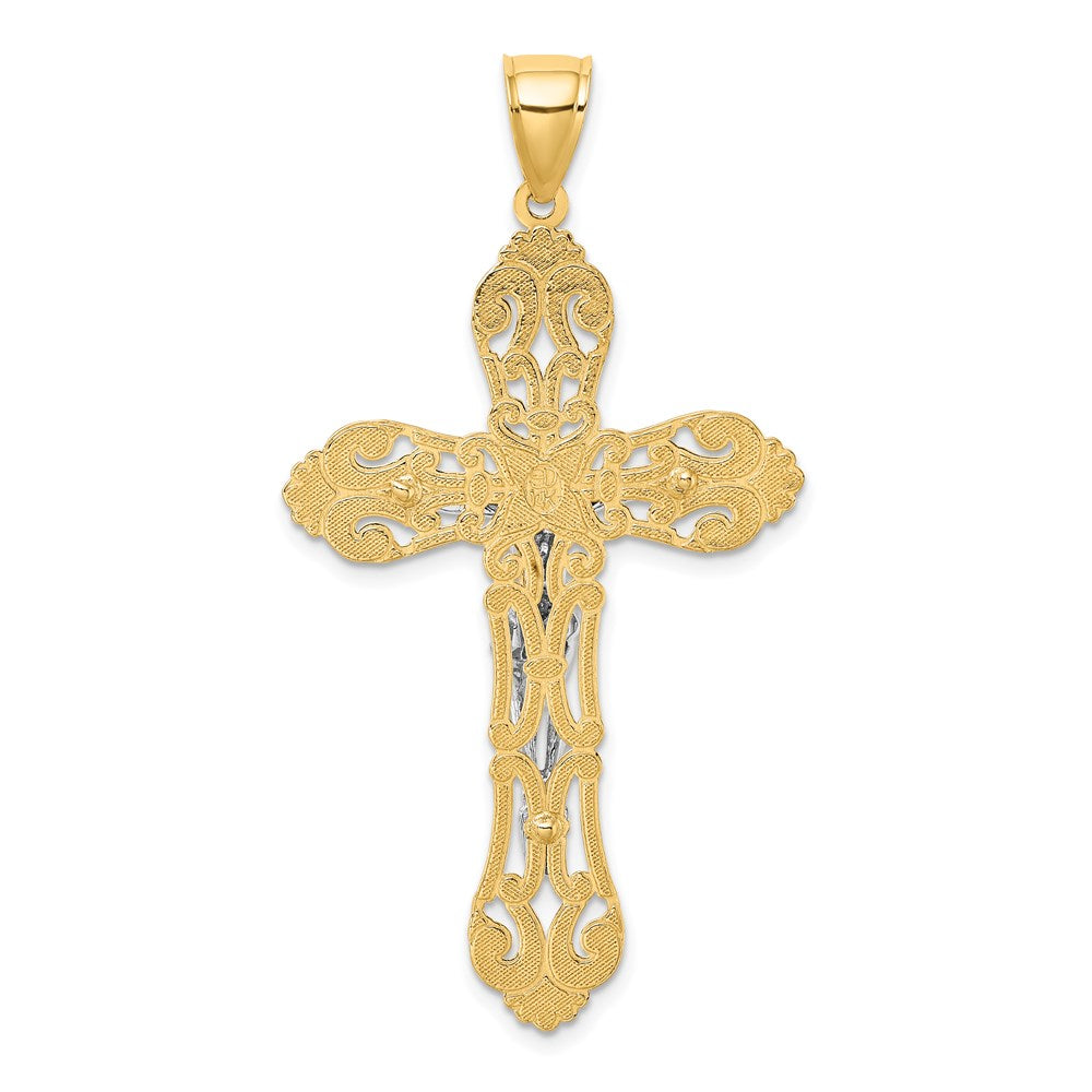14K Bicolor Gold Kruzifix-Charm