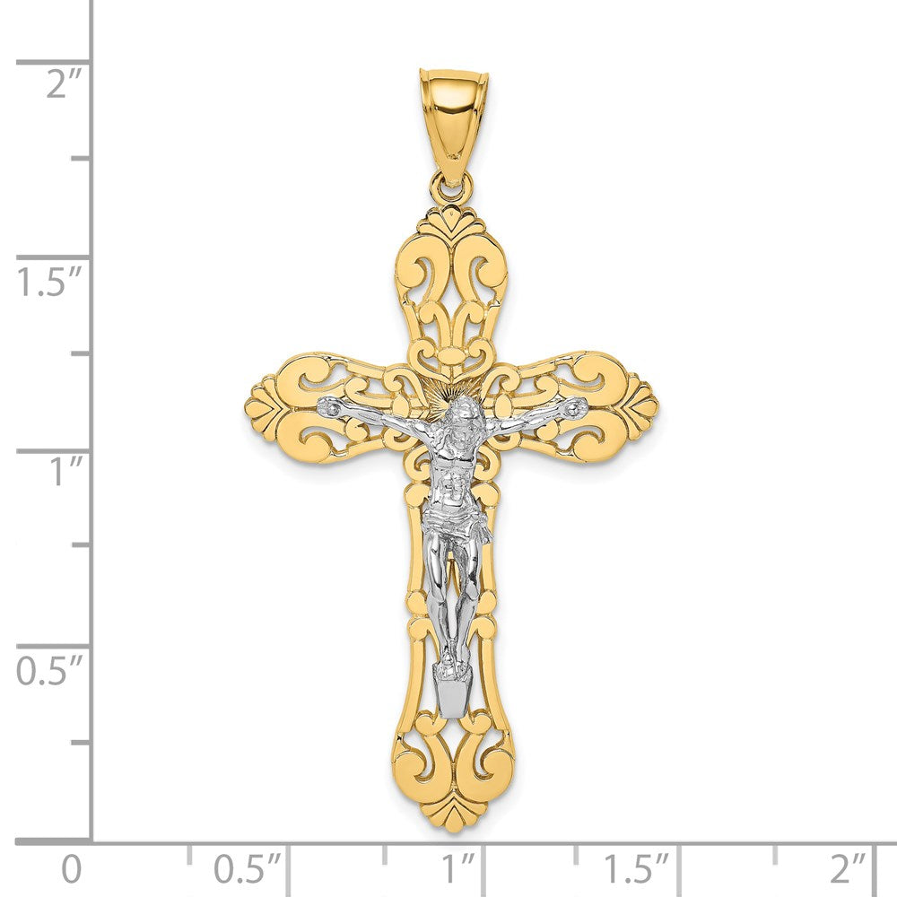 14K Bicolor Gold Kruzifix-Charm