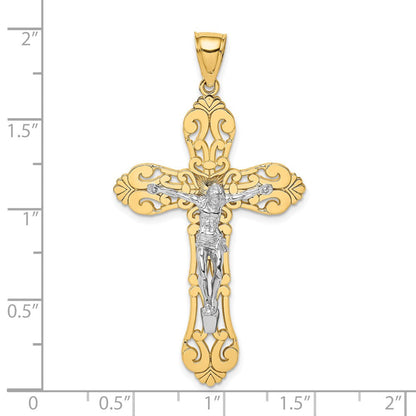 14K Bicolor Gold Kruzifix-Charm