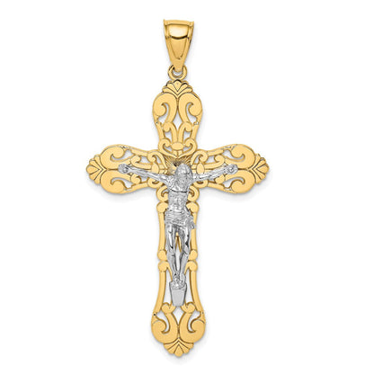 14K Bicolor Gold Kruzifix-Charm