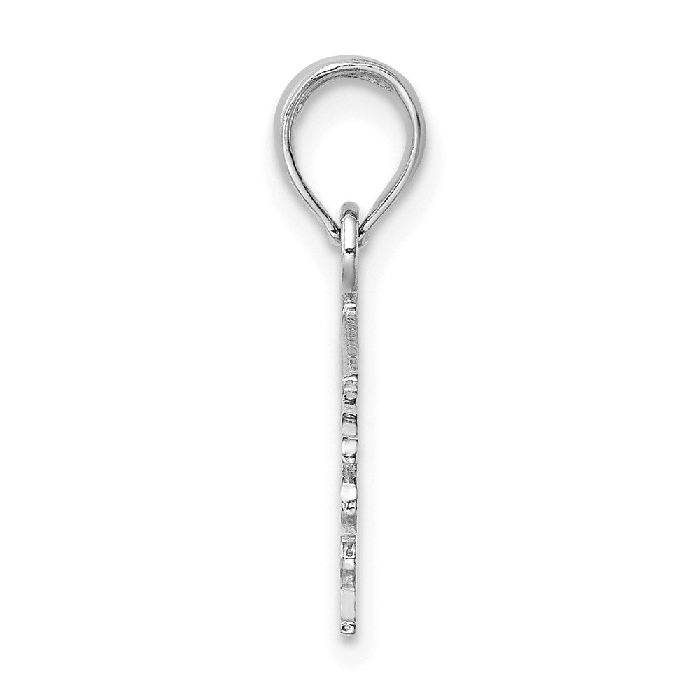 14K Weißgold Firefighter Tochter Charm