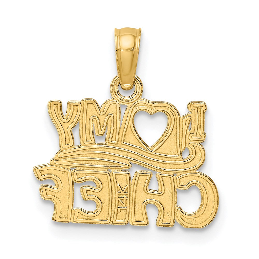 14K Gelbgold I Liebe My Chief Charm