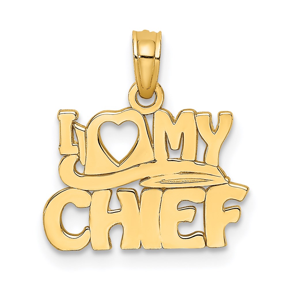 14K Gelbgold I Liebe My Chief Charm