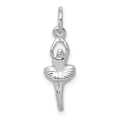 14K Weißgold Ballerina Charm