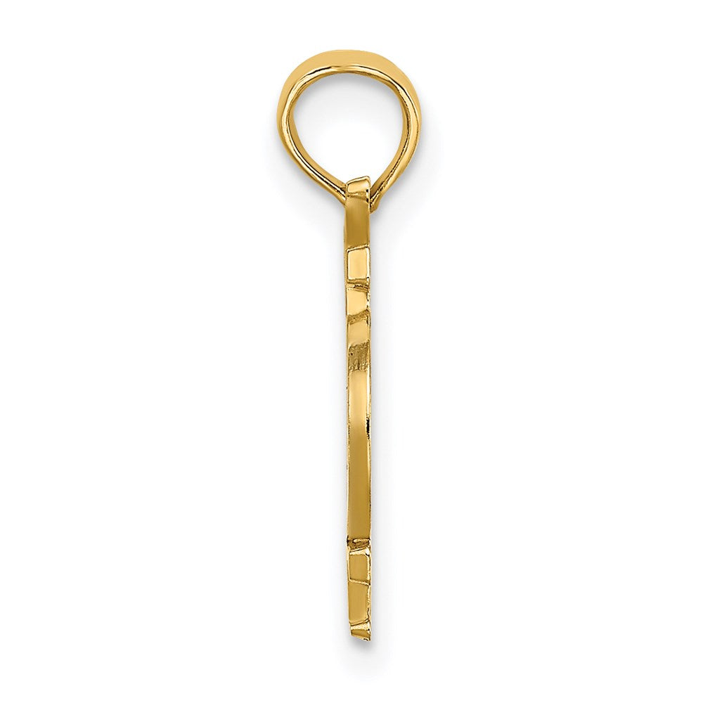 14K Gelbgold und Rhodiumgold mit Weißrhodium KEY WEST Fahrrad-Charm