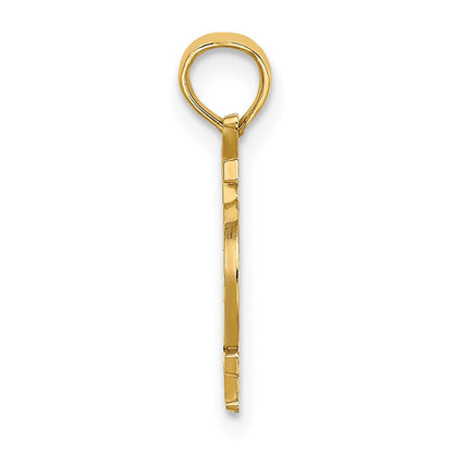 14K Gelbgold und Rhodiumgold mit Weißrhodium KEY WEST Fahrrad-Charm
