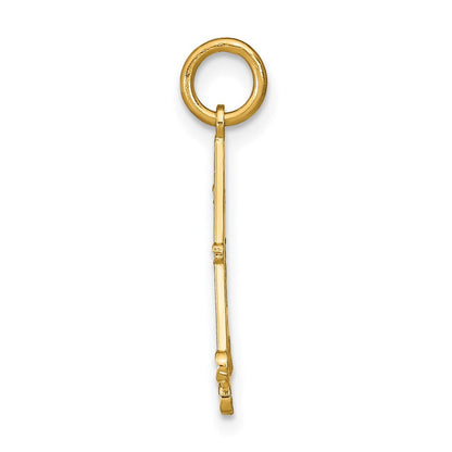 14K Gelb & Rhodium mit Rhodium Diamantiert Chandellier Charm