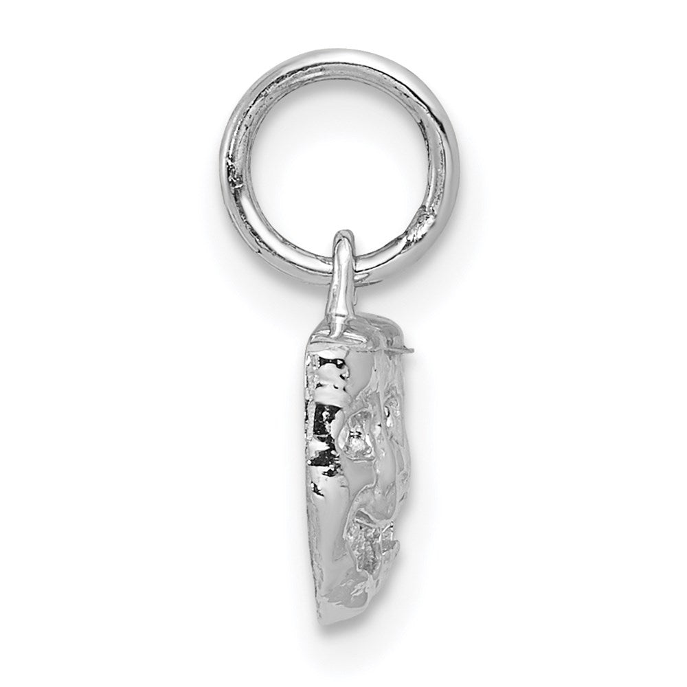 14K Weißgold Massiv Comedy/tragedy Charm