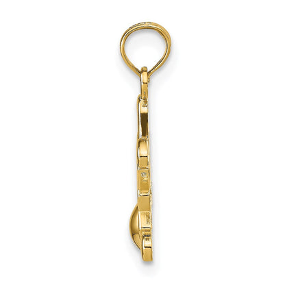 14K Gelbgold Little Junge Anhänger