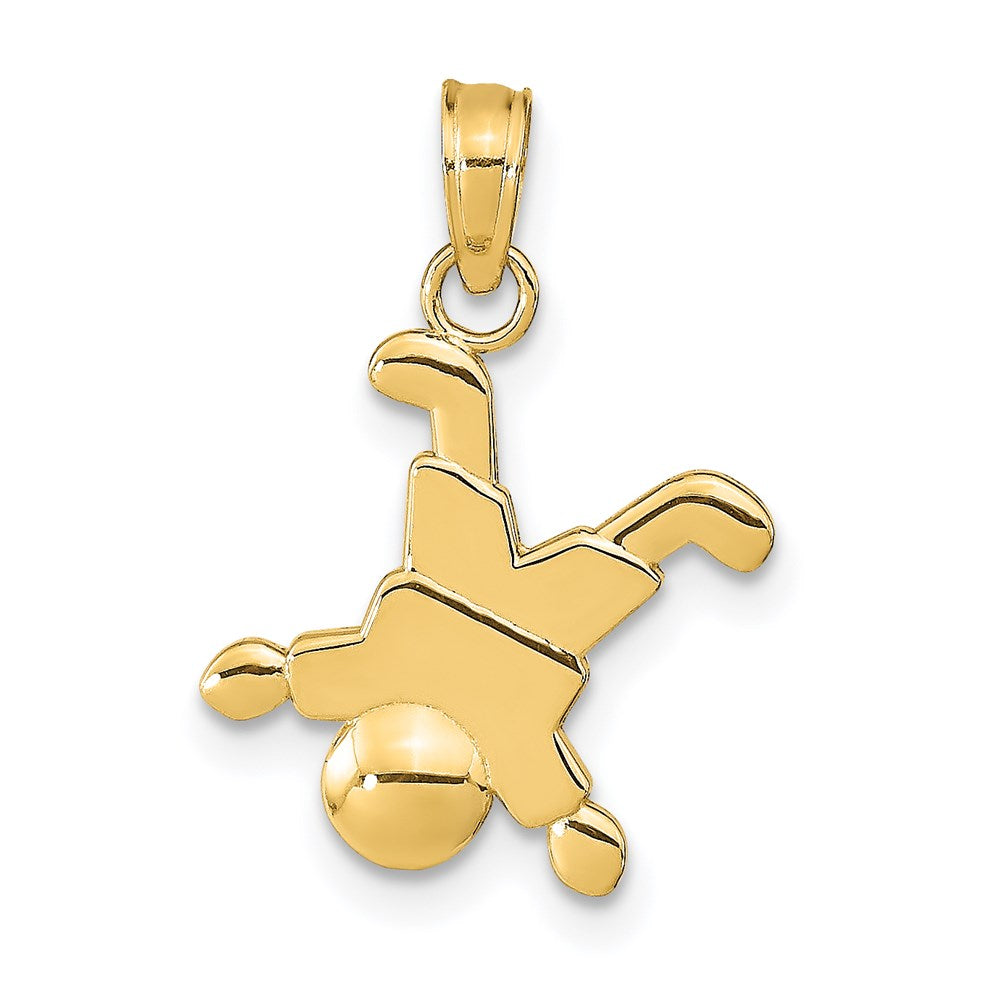 14K Gelbgold Little Junge Anhänger
