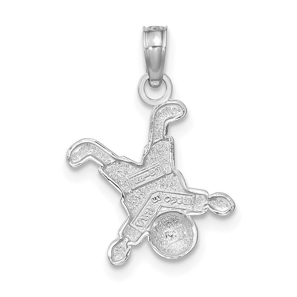 14K Weißgold Little Junge Anhänger