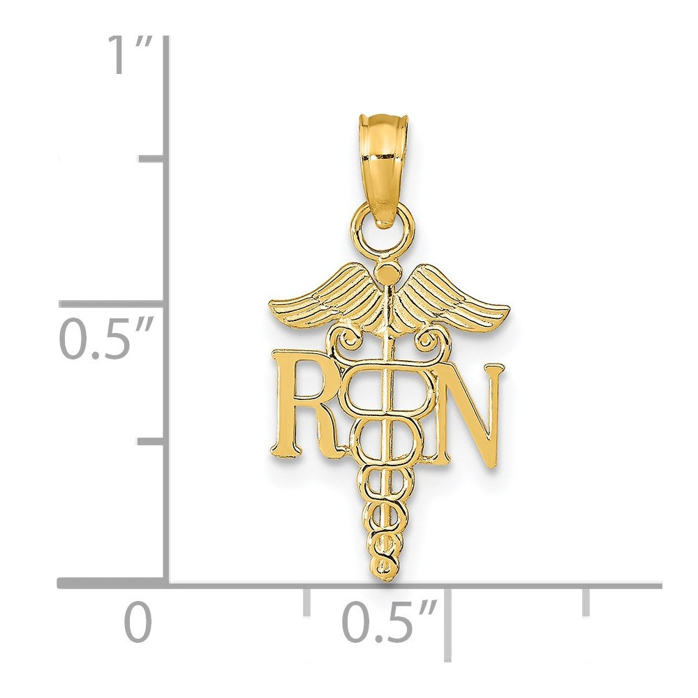 14K Gelbgold Poliert R.n. Anhänger