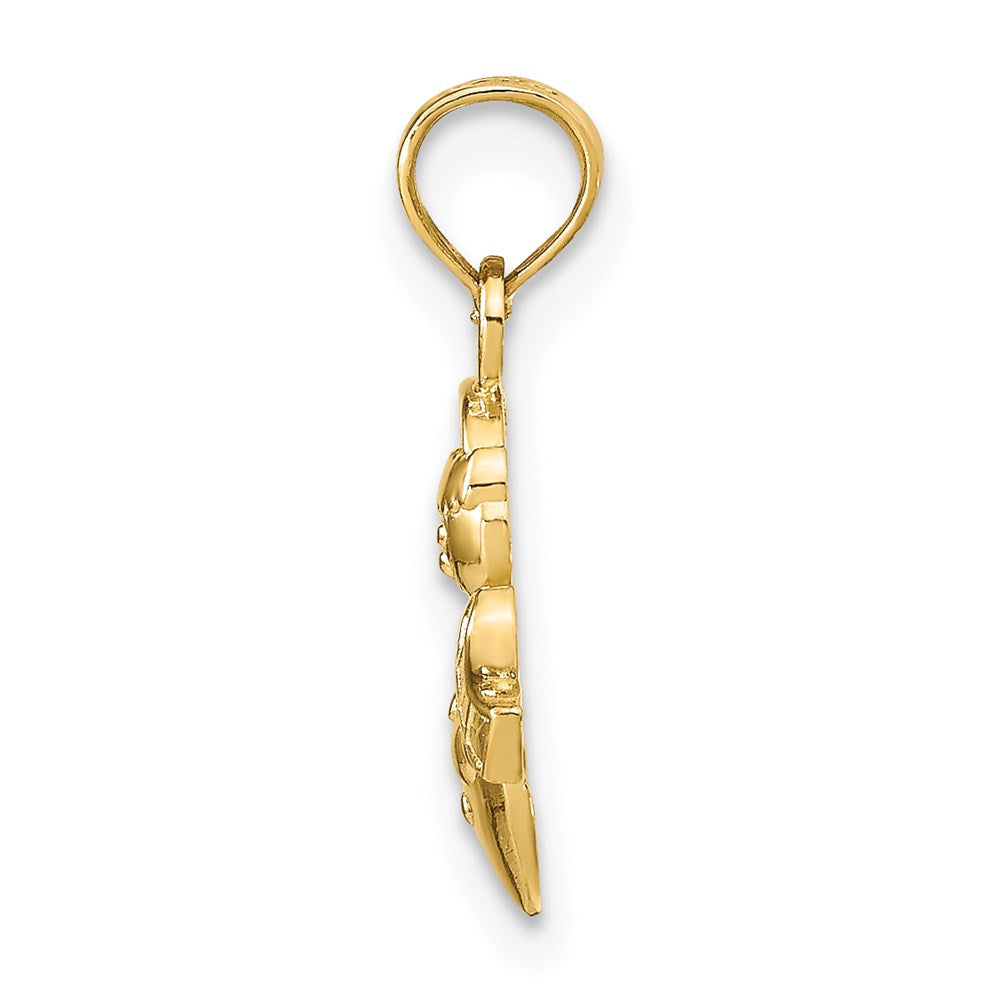 14K Gelbgold Snowman Anhänger