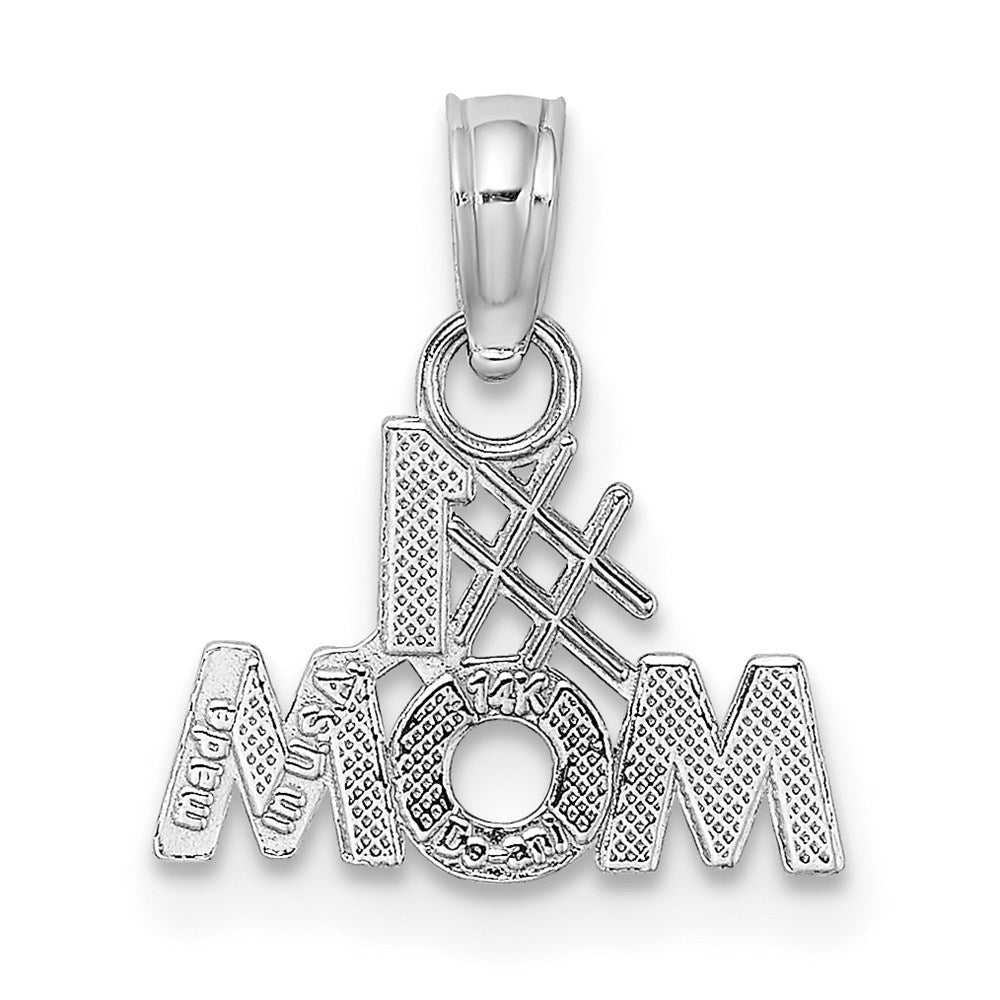 14K Weißgold #1 Mama Charm
