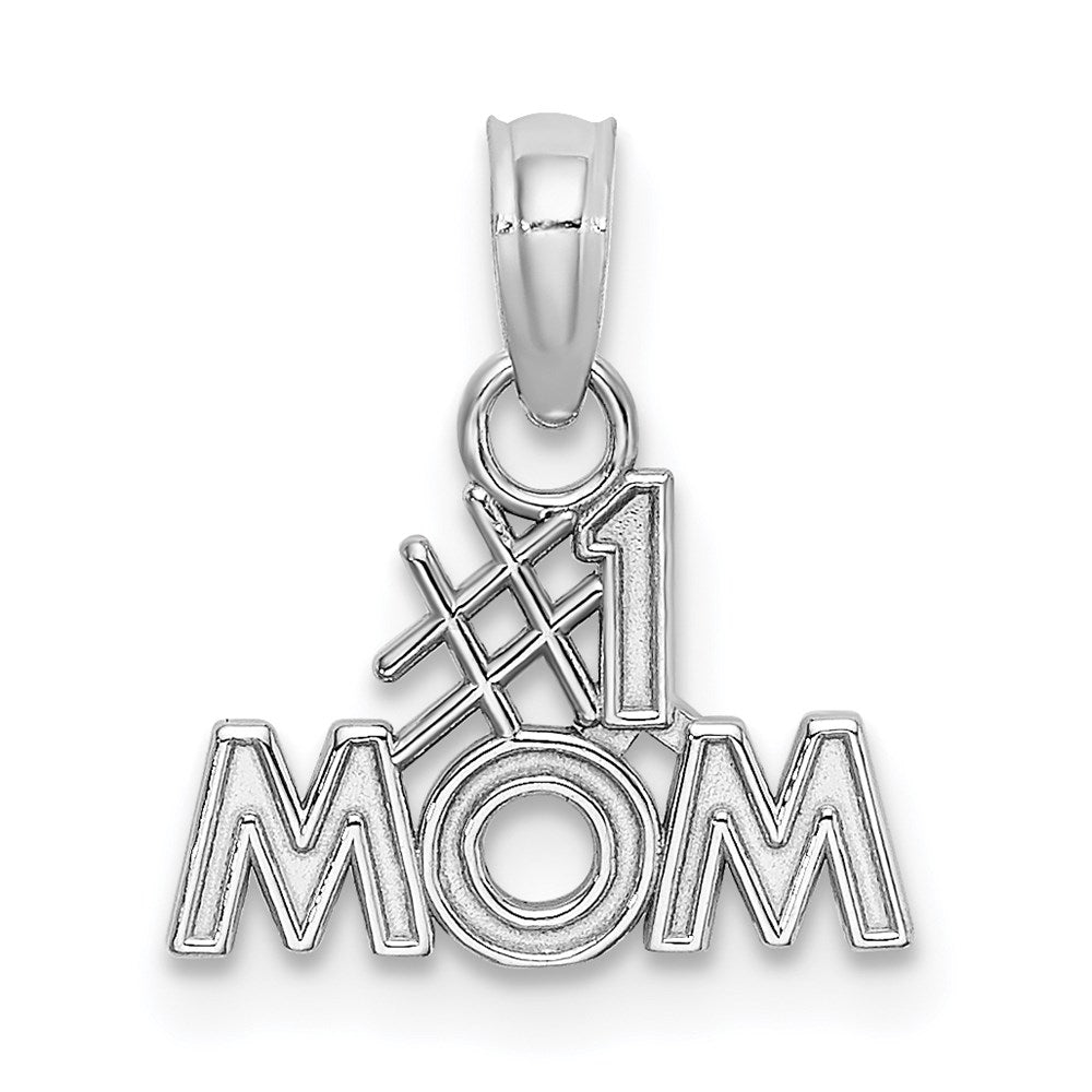 14K Weißgold #1 Mama Charm