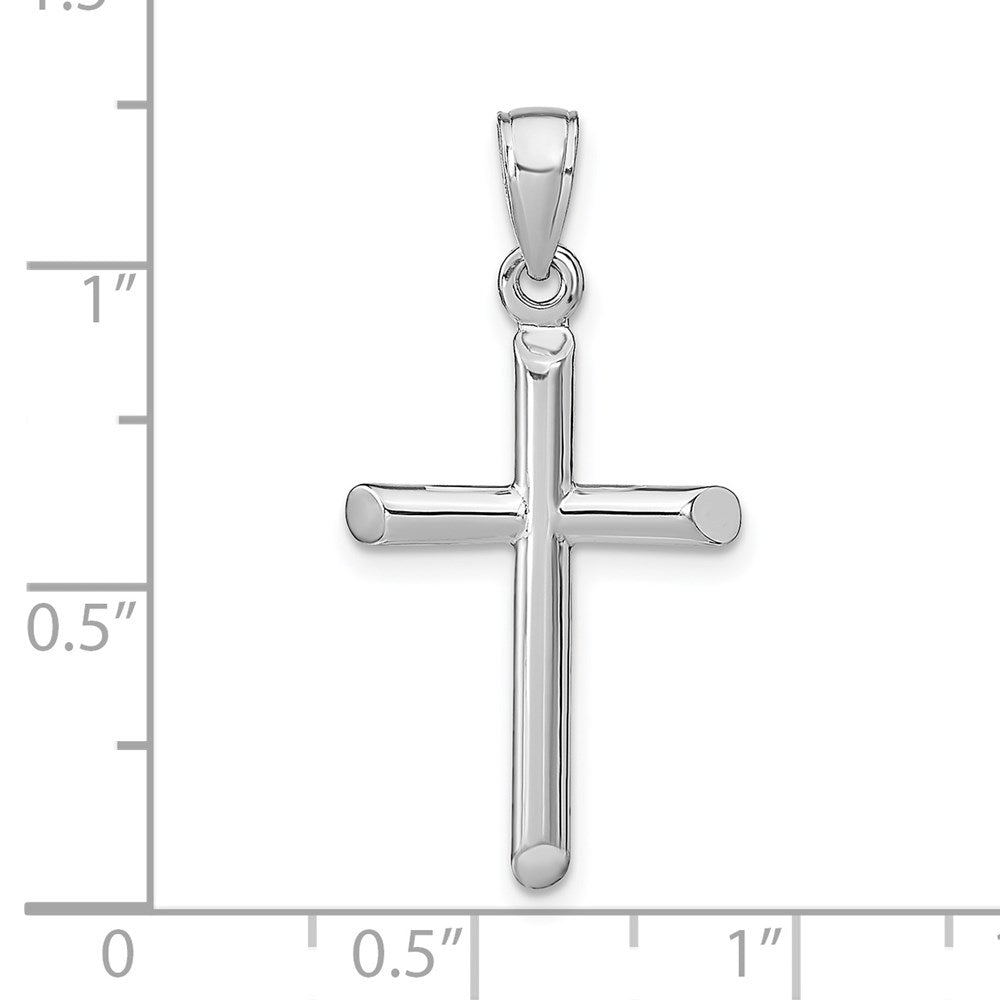 14K Weißgold Kreuzanhänger