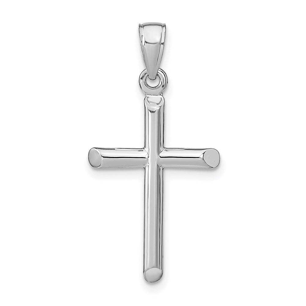 14K Weißgold Kreuzanhänger