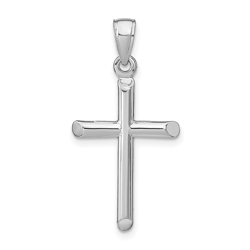 14K Weißgold Kreuzanhänger