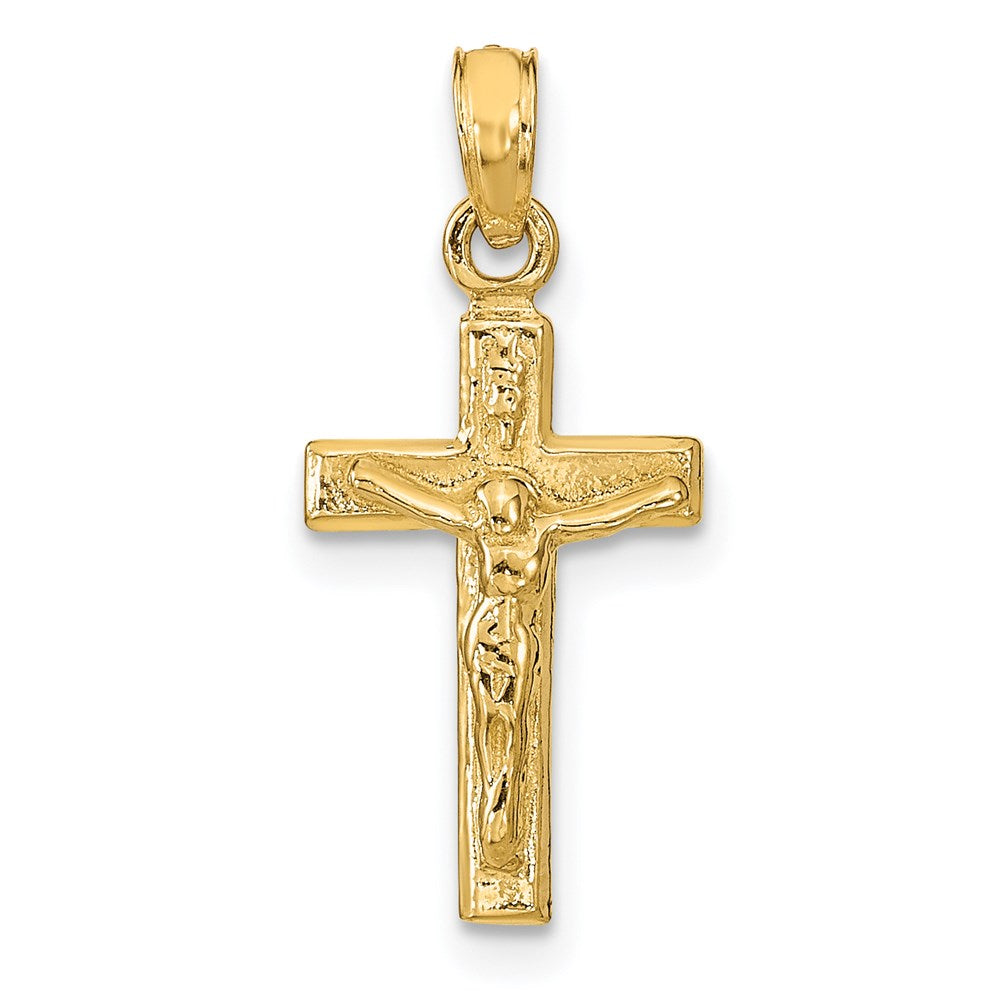 14K Gelbgold Kruzifix Anhänger