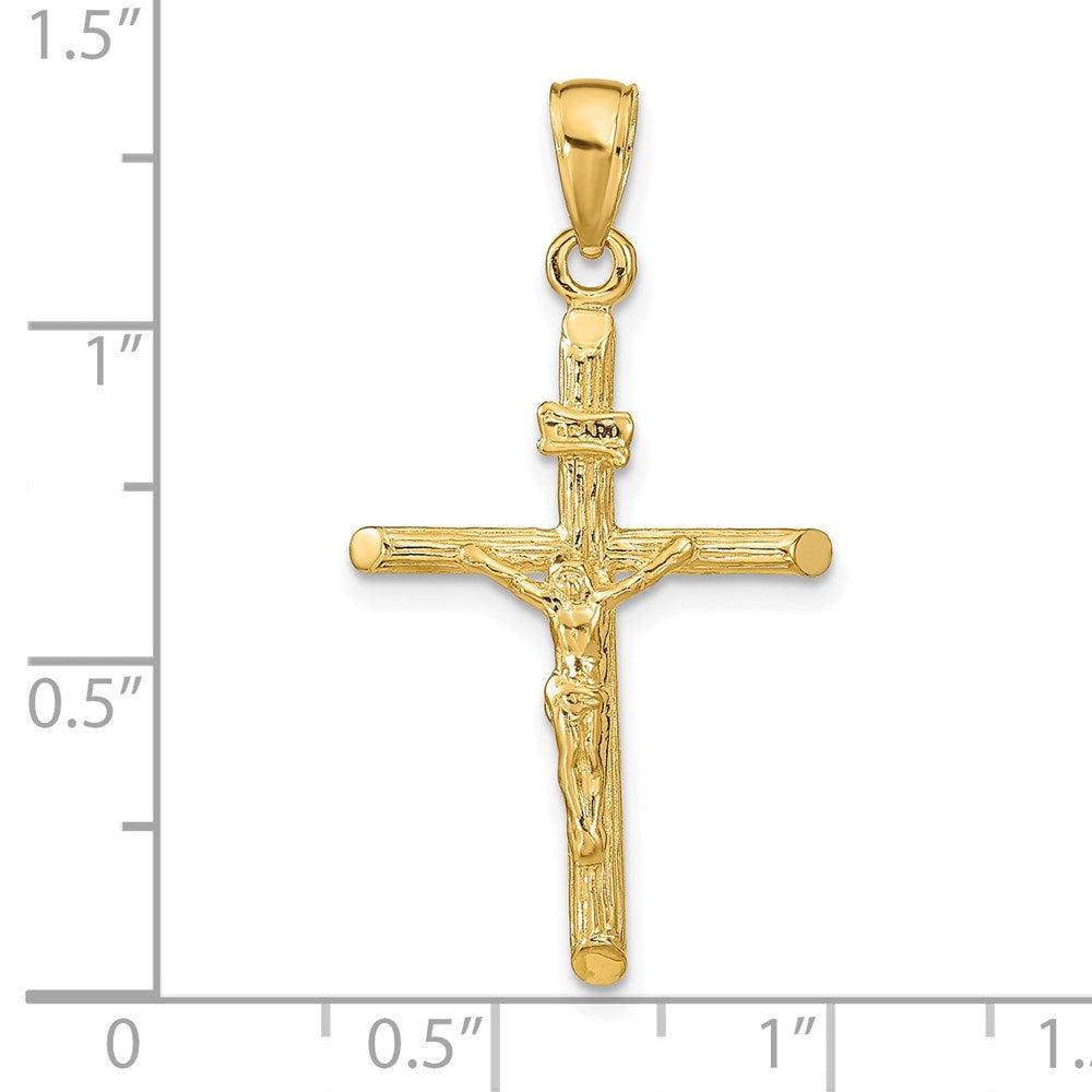 14K Gelbgold Kruzifix-Anhänger