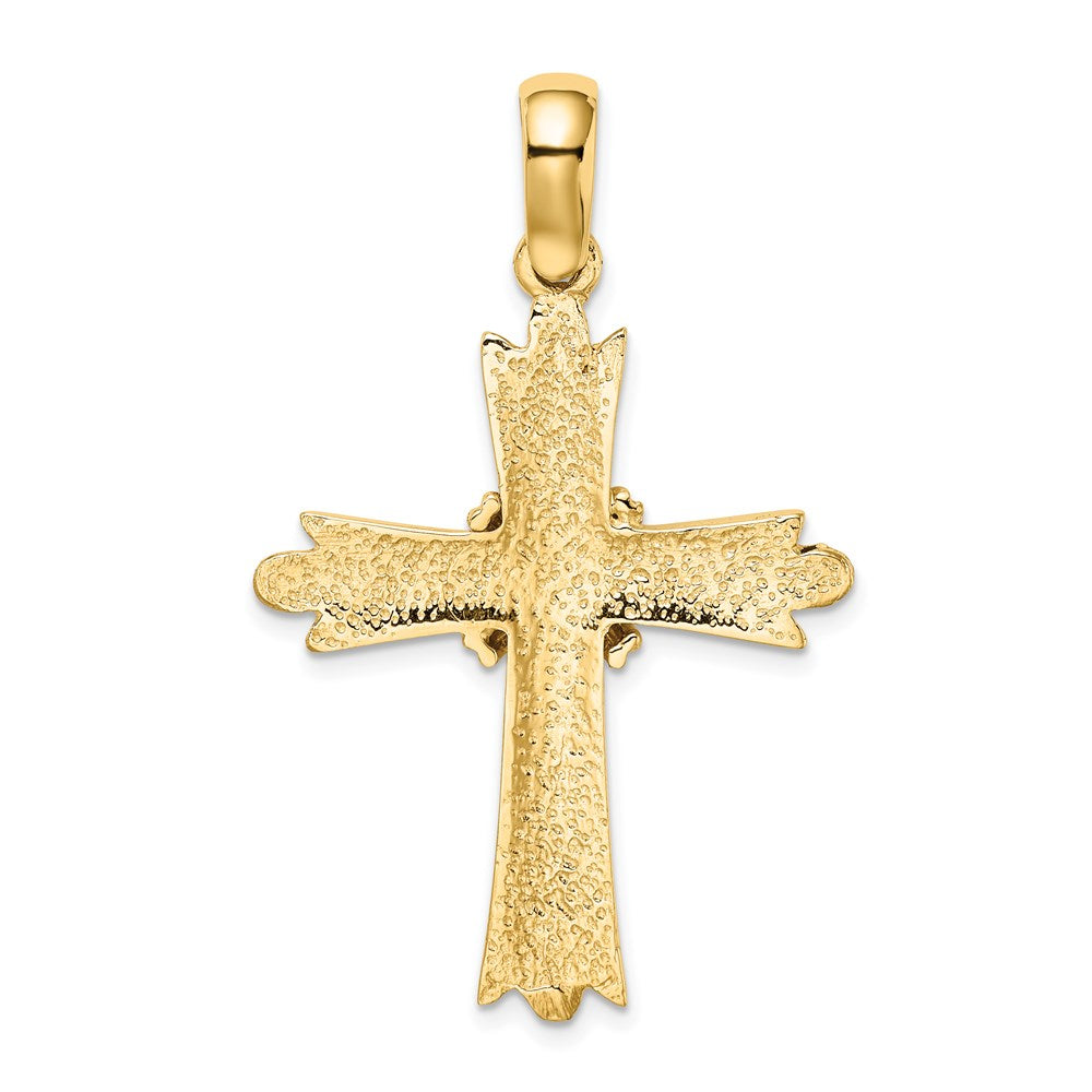 14K Gelbgold Poliert mit X-center Kreuz
