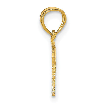 14K Gelbgold Born To Win Anhänger