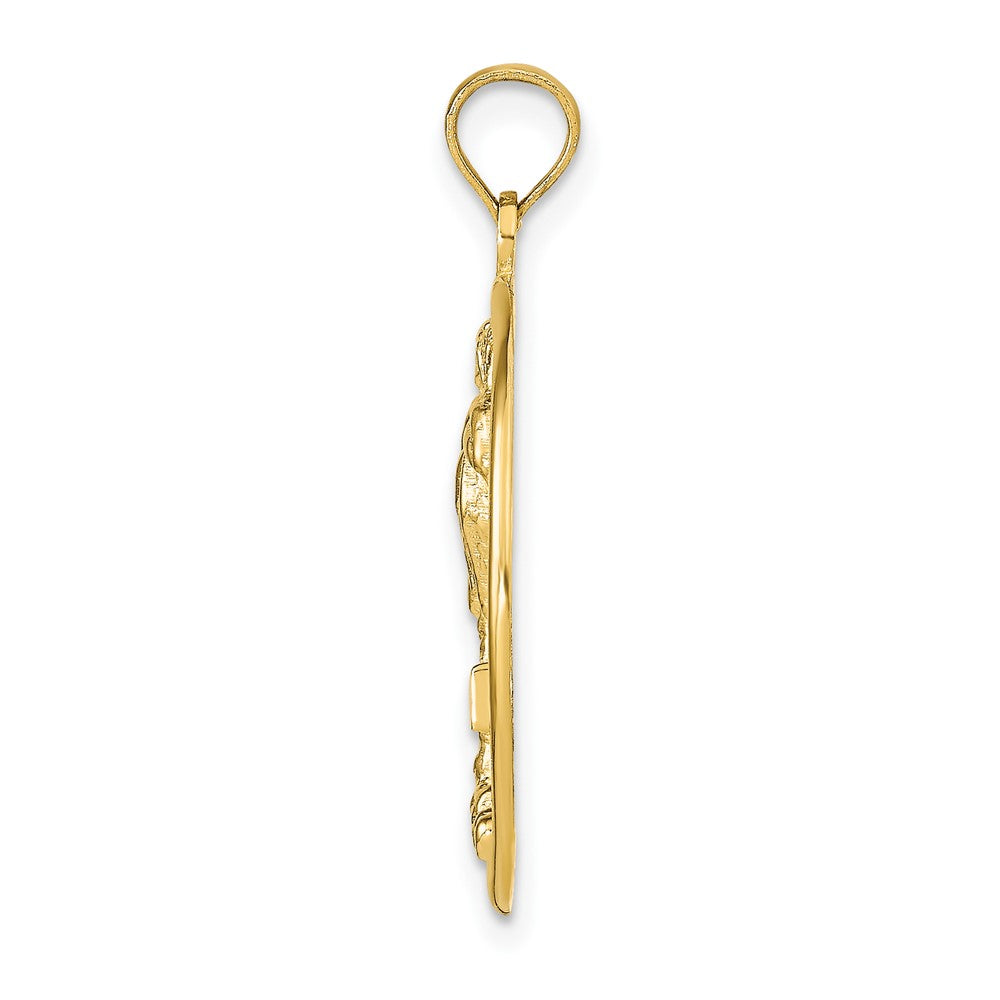 14K Gelbgold HAWAII-Palmenbaum-Anhänger