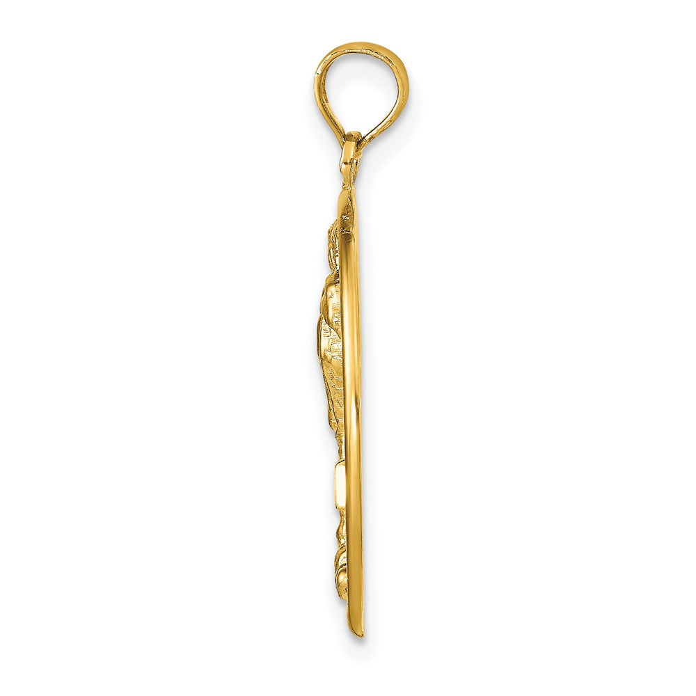 14 Karat Gelbgold SANIBEL Palme-Anhänger
