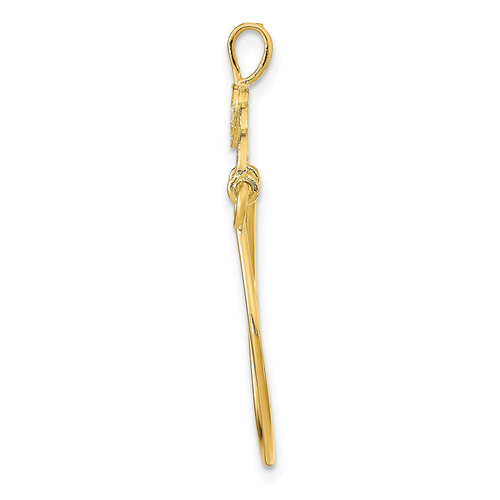 14K Gelbgold Charm Halter