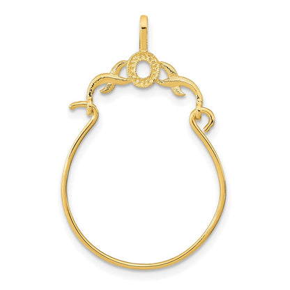 14K Gelbgold Charm Halter