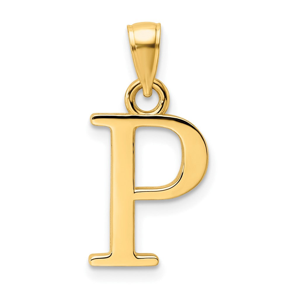 14K Gelbgold Anhänger Buchstabe P, poliert
