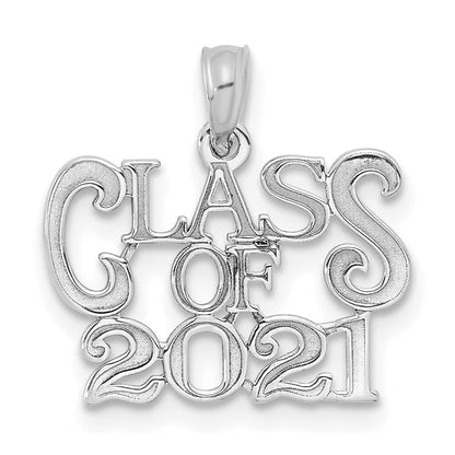 14K Weißgold Charm „Abschlussjahrgang 2021“