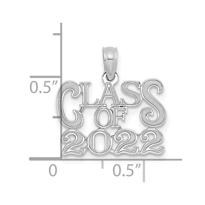 14K Weißgold Abschluss-Charm "Class of 2022