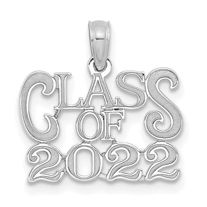 14K Weißgold Abschluss-Charm "Class of 2022
