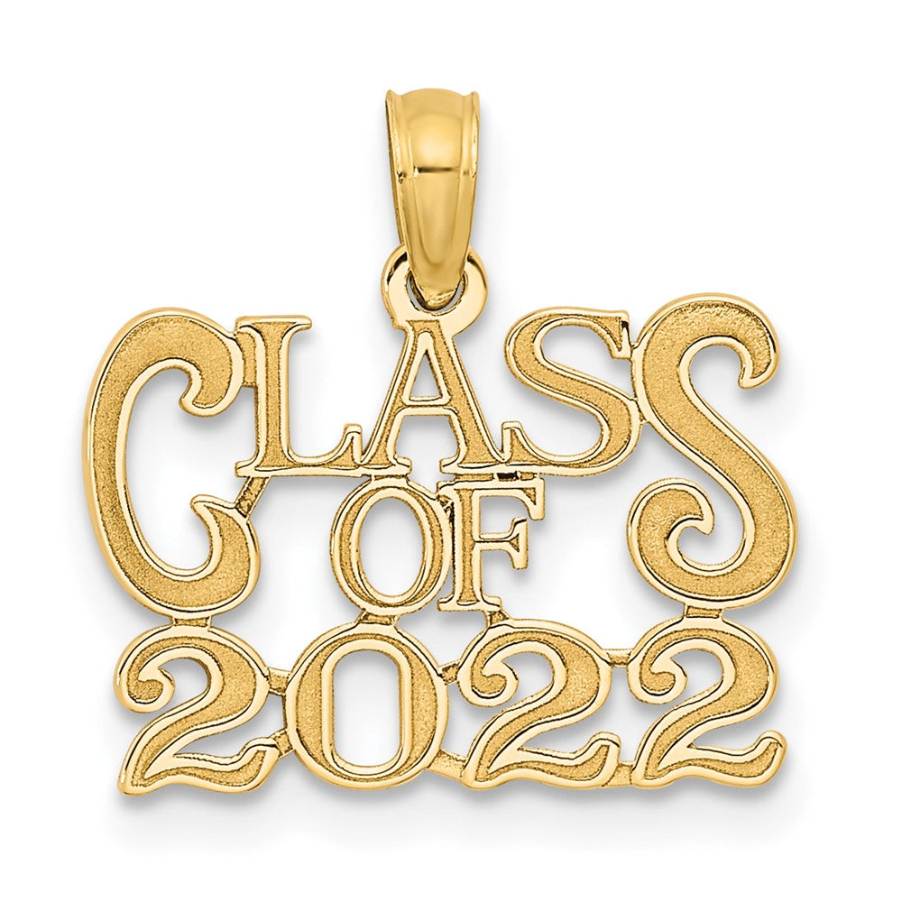 585 Gelbgold Charm „Abschlussjahrgang 2022“