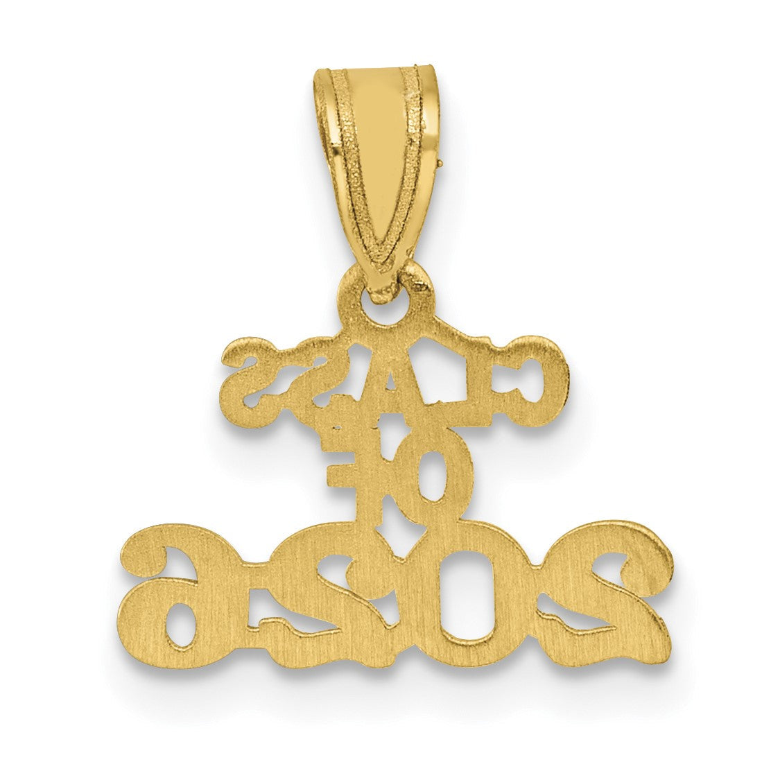 10K Gelbgold Block Class Of 2026 Charm