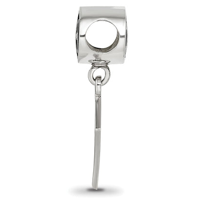 Sterlingsilber Logoart Kappa Alpha Theta Oval mit Kite Hängend Perle
