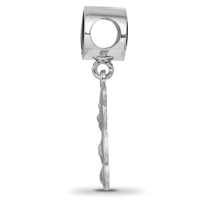 Sterlingsilber Logoart Kappa Delta Oval mit Teddy Bär Hängend Perle