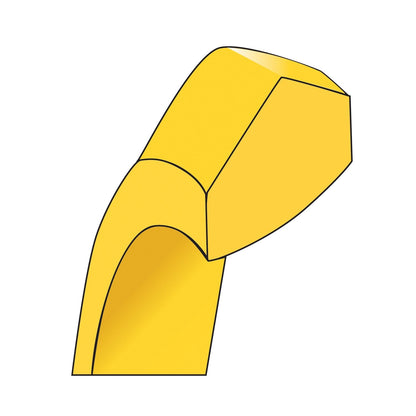 10k Gelbgold 6 mm Ehering mit Messerkante und Komfort-Passform