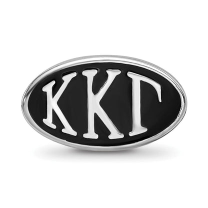 Sterlingsilber Logoart Kappa Gamma Oval Greek Buchstaben Perle