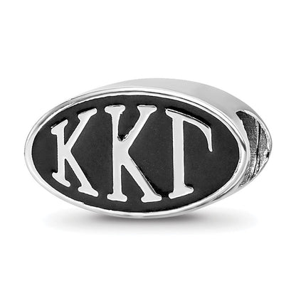 Sterlingsilber Logoart Kappa Gamma Oval Greek Buchstaben Perle