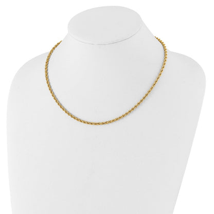 Mode Kelly Waters Vergoldet 3mm Diamantiert French Kordel Halskette